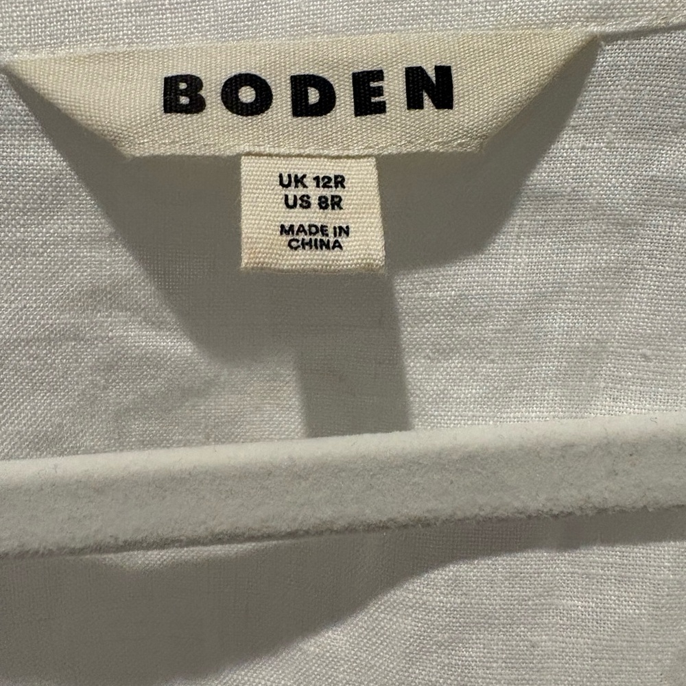 Boden linen dress NWT 8 Cleo Embroidered Tunic Bright Floral D0888 - Picture 9 of 10